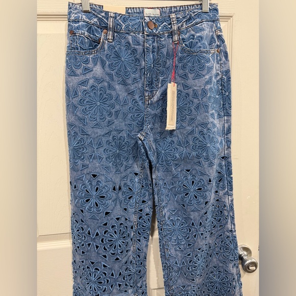 Alice Olivia WEEZY LASERCUT JEAN $695 New With Tag - Picture 8 of 9